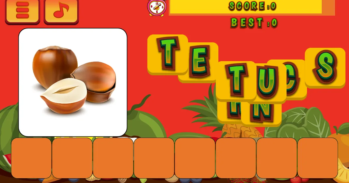 Fruits & Vegetables Word
