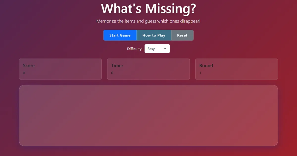 What's Missing?