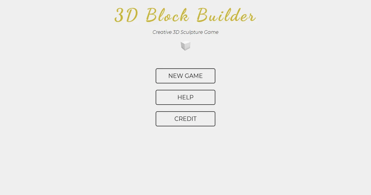 3D Block Builder